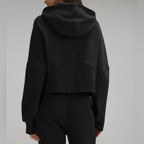 Lululemon Black Scuba Oversized Half-Zip Hoodie Size XS / Small Style LW3DMAS - Picture 2 of 13